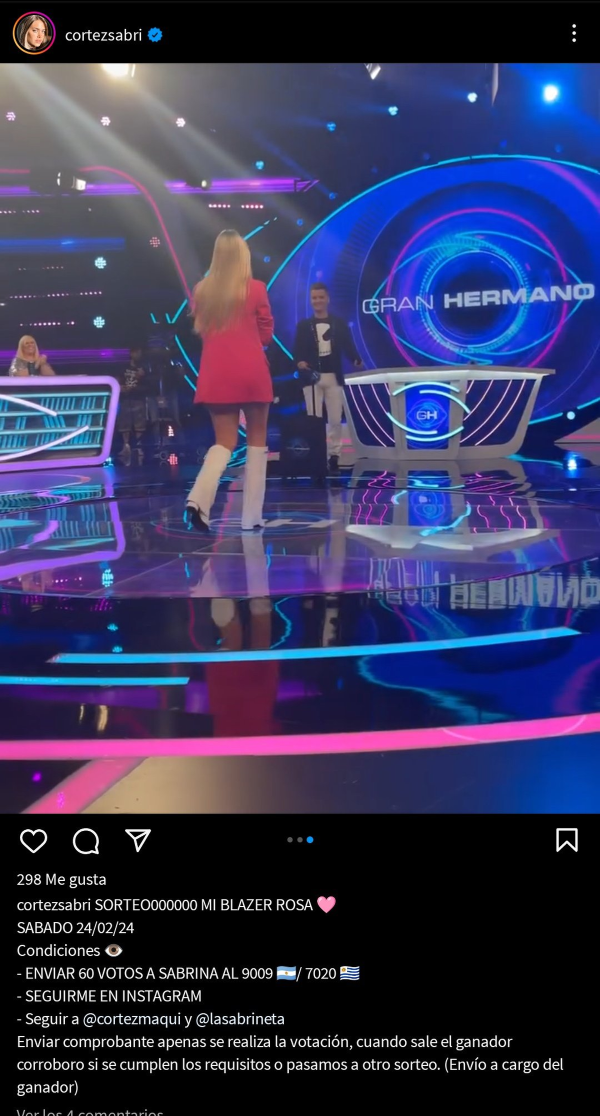 Sabrina Cortez está en plena campaña para volver a la casa de Gran Hermano. Sabrina Cortez está en plena campaña para volver a la casa de Gran Hermano.
