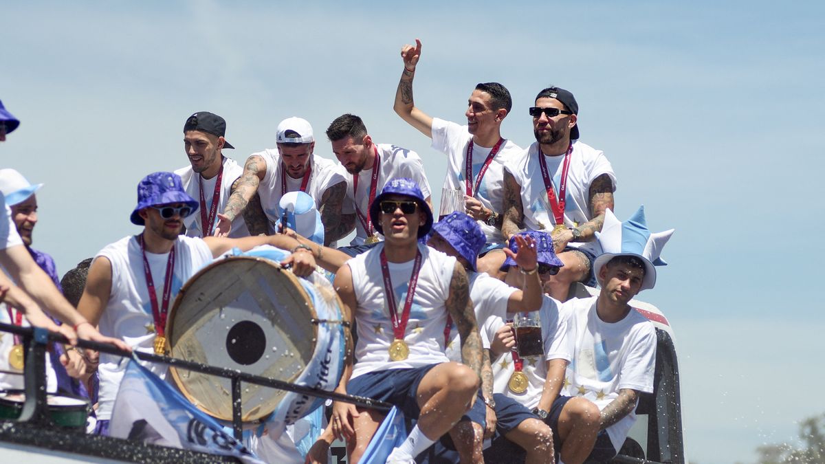 La caravana de los campeones EN VIVO la Selecci n Argentina