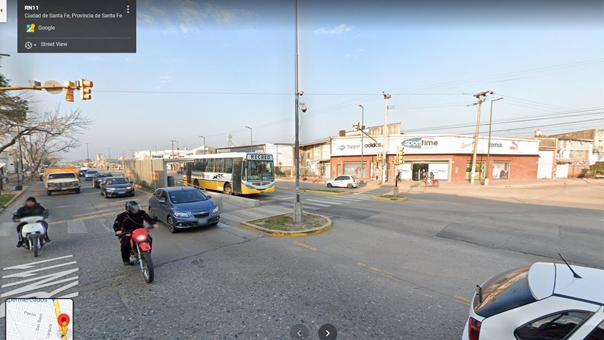 Blas Parera y Ayacucho - el lugar donde asaltaron al motociclista