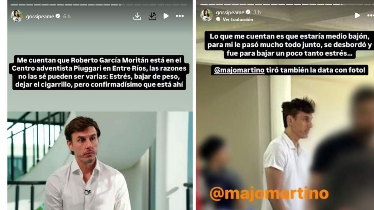 Roberto García Moritán se internó en una clínica por estrés. Roberto García Moritán se internó en una clínica por estrés.