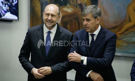 El gobernador junto con el intendente de Santa Fe antes de la pandemia El gobernador junto con el intendente de Santa Fe antes de la pandemia