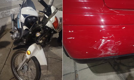 El accidente entre la moto y el auto ocurrió durante la noche del viernes en la intersección de Facundo Zuviría y Martín Zapata. El accidente entre la moto y el auto ocurrió durante la noche del viernes en la intersección de Facundo Zuviría y Martín Zapata.