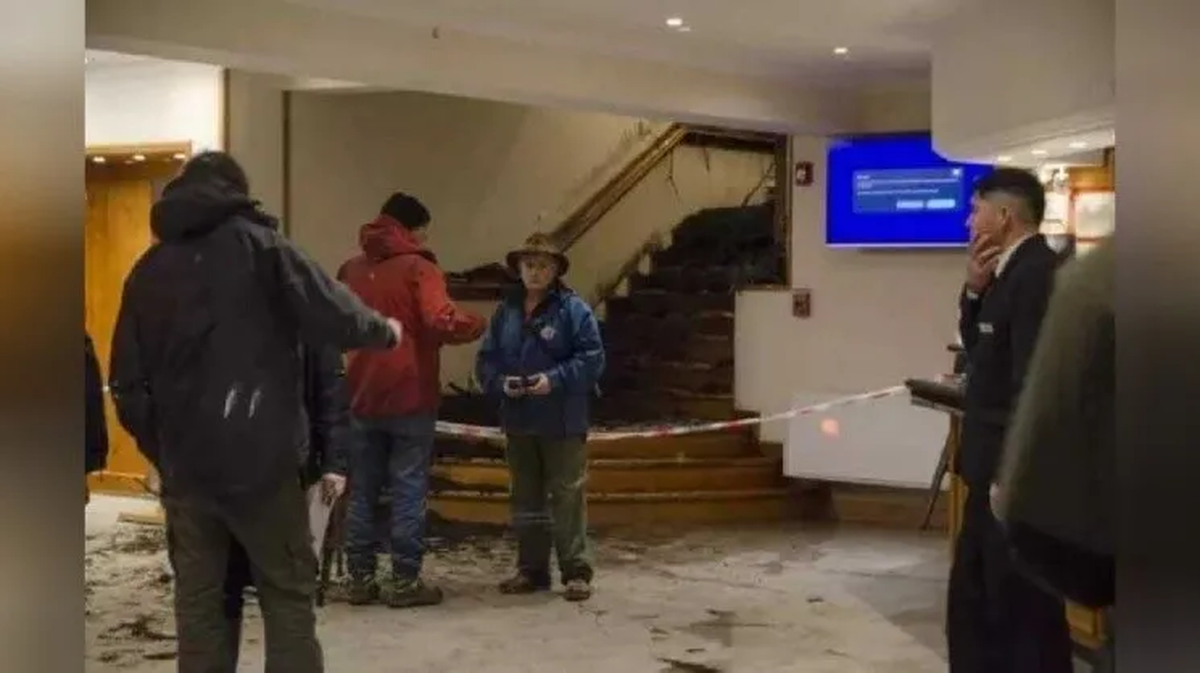 El hotel de Bariloche.