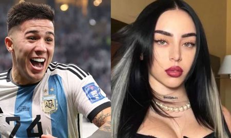 La joven cantante y el futbolista de la Selección Argentina estarían iniciando un romance. La joven cantante y el futbolista de la Selección Argentina estarían iniciando un romance.
