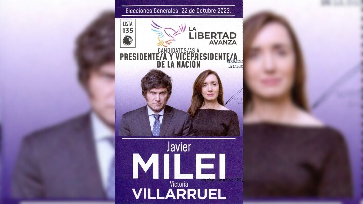 La boleta que Javier Milei utilizó para las elecciones generales será válida para el balotaje 2023. La boleta que Javier Milei utilizó para las elecciones generales será válida para el balotaje 2023.