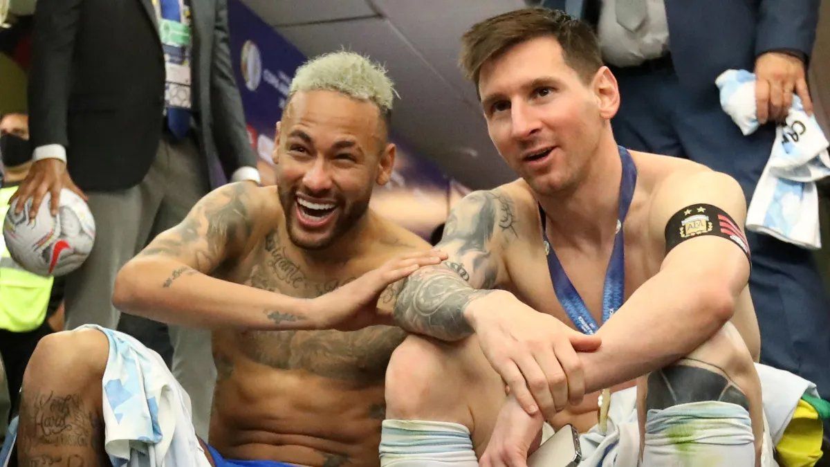 Neymar le mando un emotivo mensaje a Messi tras la victoria: Felicidades hermano