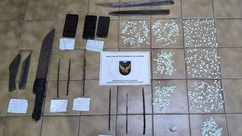 Requisa en la cárcel de Las Flores: secuestraron celulares, armas blancas y sustancias prohibidas