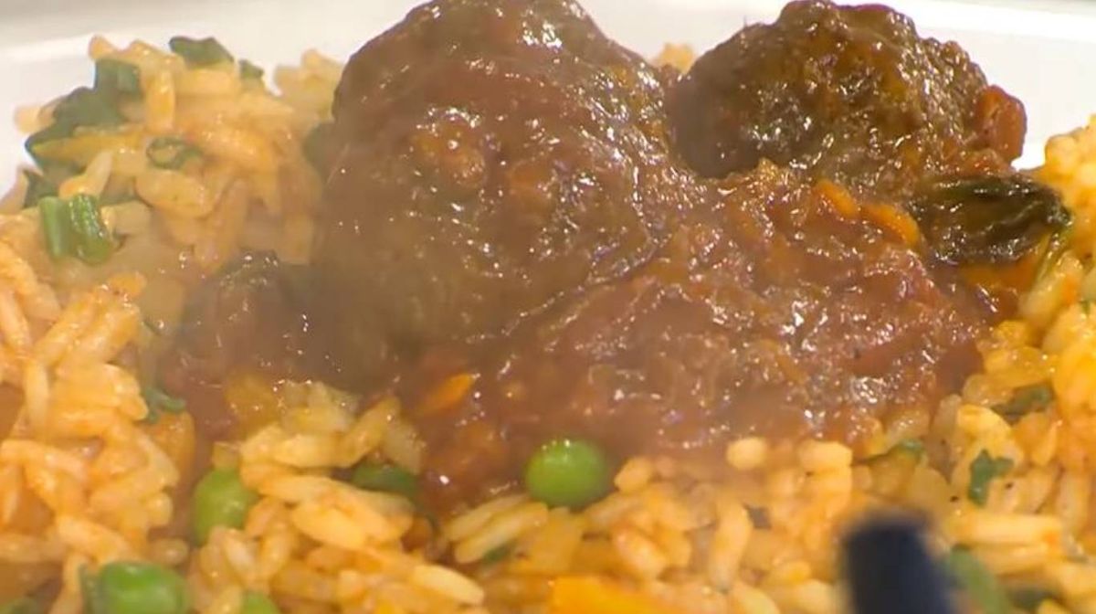 Albóndigas al pomodoro con arroz