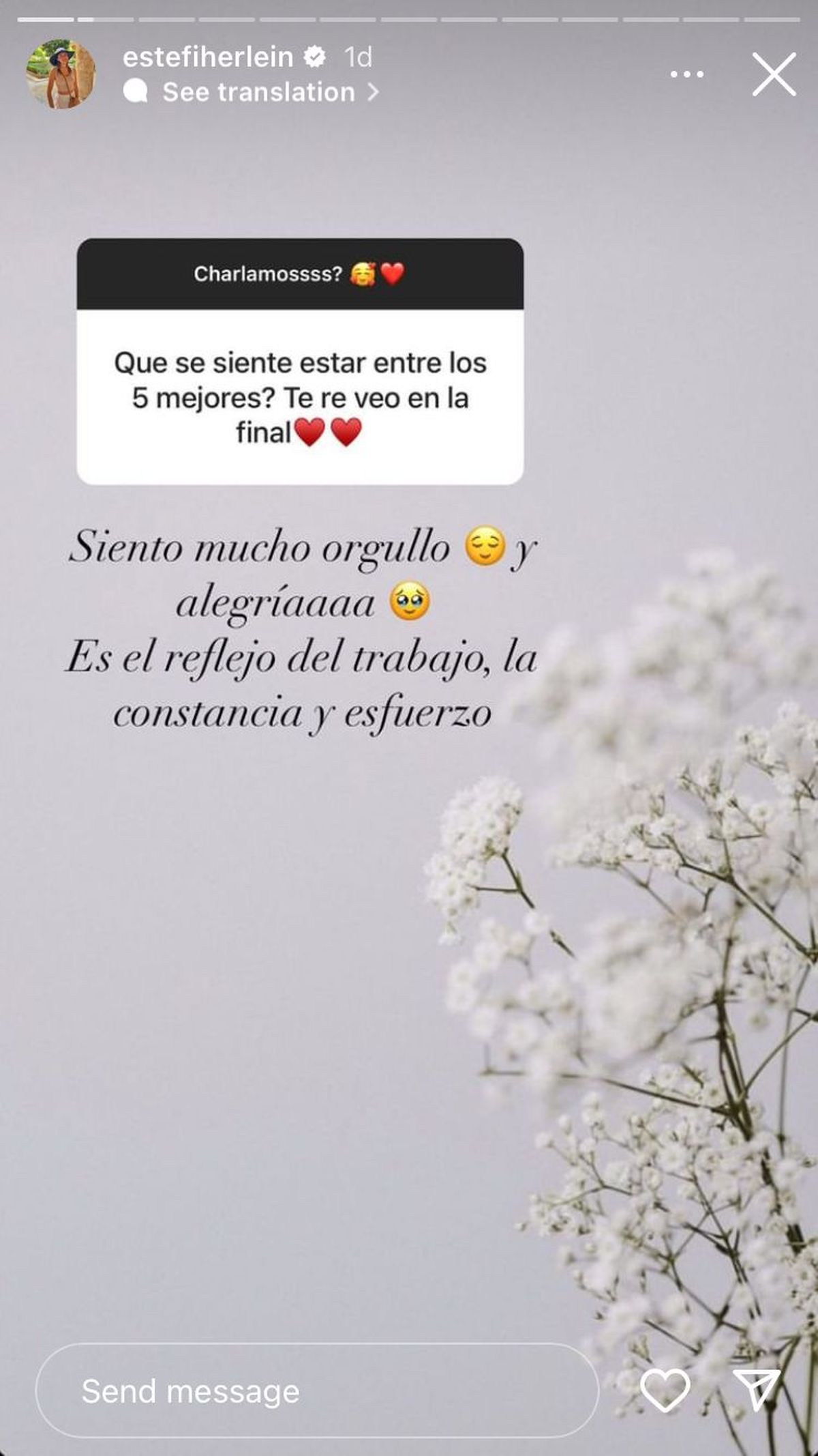 Estefanía Herlein vía Instagram. Estefanía Herlein vía Instagram.