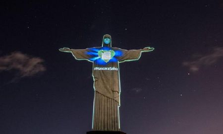 el cristo redentor de rio de janeiro se puso la mascara para concientizar sobre el coronavirus el cristo redentor de rio de janeiro se puso la mascara para concientizar sobre el coronavirus