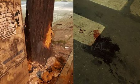 un motociclista despisto, choco contra un arbol y fue trasladado al cullen un motociclista despisto, choco contra un arbol y fue trasladado al cullen