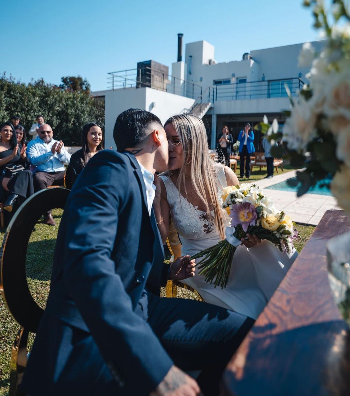 Las fotos del casamiento de Facu Farías y Angi Olivera