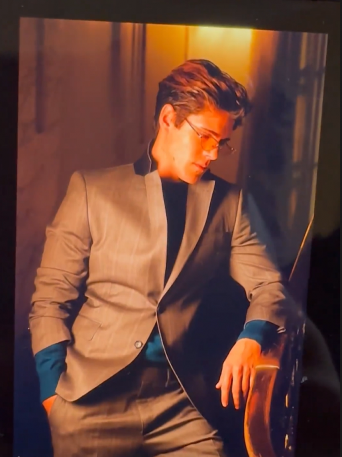 Marcos Ginocchio debutó como modelo profesional.