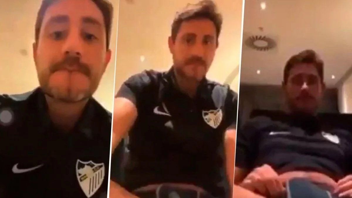¡POLÉMICA! Se filtró un video íntimo del entrenador del Málaga con ropa del club