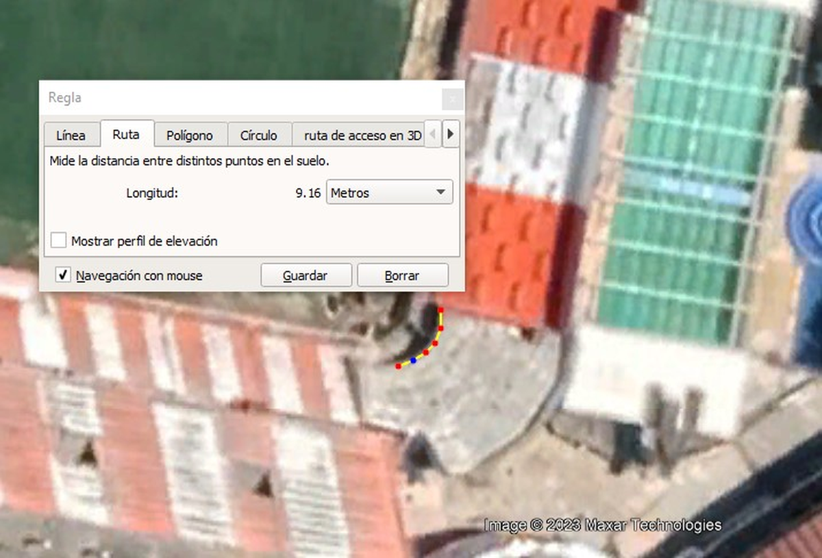 Codo que da a la platea parte alta.