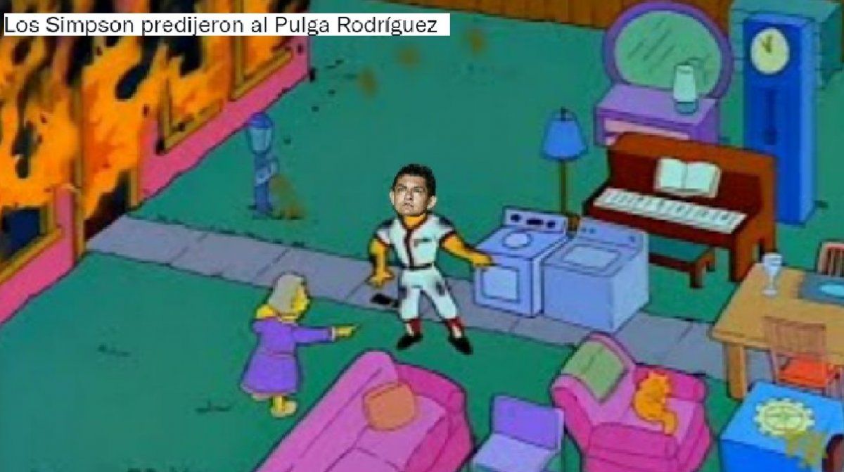 El Pulga Rodríguez socorrió en un accidente y se convirtió en meme