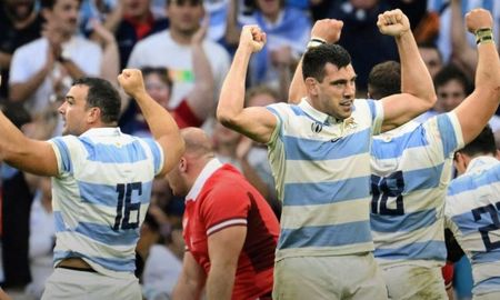 Gran triunfo de Los Pumas en el Mundial de Rugby de Francia. Gran triunfo de Los Pumas en el Mundial de Rugby de Francia.