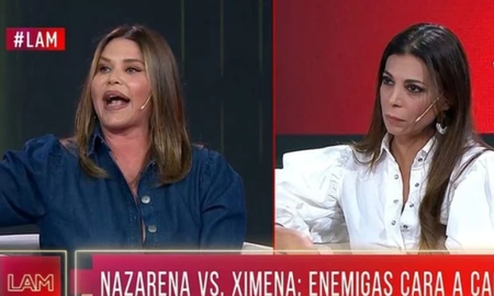 Fuerte cruce entre Nazarena Vélez y Ximena Capristo en LAM Fuerte cruce entre Nazarena Vélez y Ximena Capristo en LAM