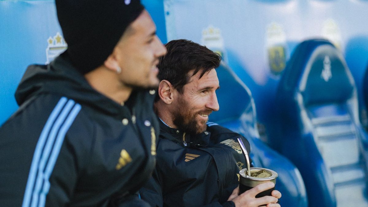 Lionel Messi en el entrenamiento de la Selección Argentina. Lionel Messi en el entrenamiento de la Selección Argentina.