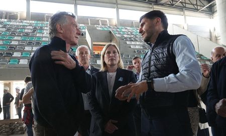Pullaro y Macri recorrieron una de las obras emblemáticas para los Juegos Suramericanos. Pullaro y Macri recorrieron una de las obras emblemáticas para los Juegos Suramericanos.