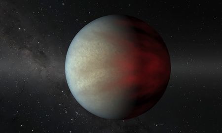 Esta imagen muestra un tipo de planeta gigante gaseoso conocido como Júpiter Caliente que orbita muy cerca de su estrella. Encontrar más de estos jóvenes planetas podría ayudar a los astrónomos a comprender cómo se formaron y si migran de climas más fríos durante sus vidas. Esta imagen muestra un tipo de planeta gigante gaseoso conocido como Júpiter Caliente que orbita muy cerca de su estrella. Encontrar más de estos jóvenes planetas podría ayudar a los astrónomos a comprender cómo se formaron y si migran de climas más fríos durante sus vidas.