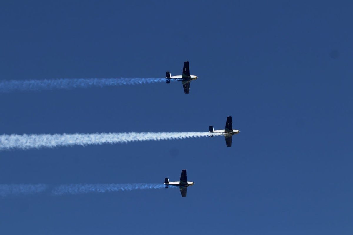 El desfile militar por el Día de la Independencia. El desfile militar por el Día de la Independencia.