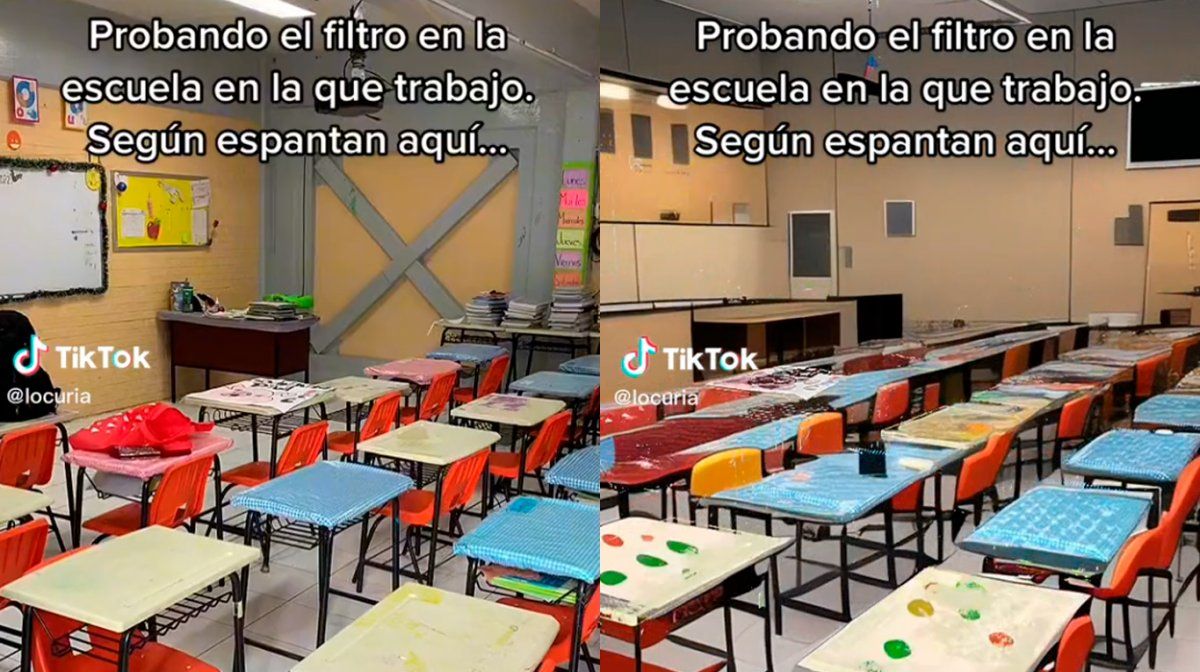 Grabó un video en su escuela y capturó fantasmas gracias a un filtro: No voy más al baño