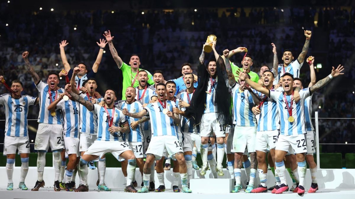 Adriel Driussi brindó los detalles de la ceremonia desde un lugar de privilegio en el estadio Lusail.