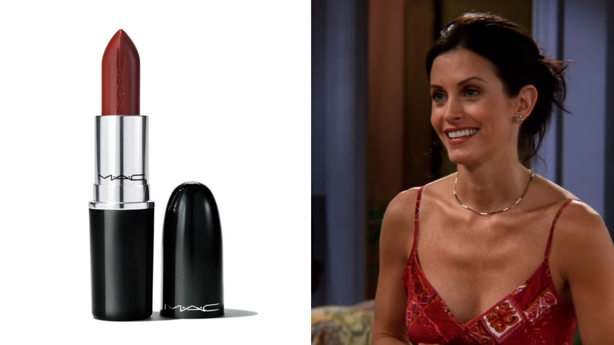 Monica Geller, interpretada por Courteney Cox, usando el labial “Spice it up!” de MAC Cosmetics. Monica Geller, interpretada por Courteney Cox, usando el labial “Spice it up!” de MAC Cosmetics.