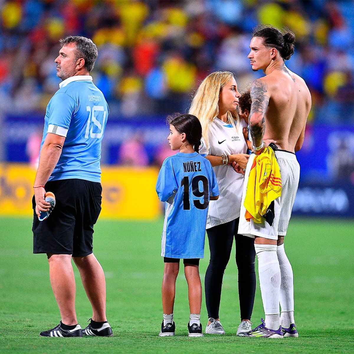 Darwin N&uacute;&ntilde;ez fue protagonista del escandaloso final entre Uruguay y Colombia.