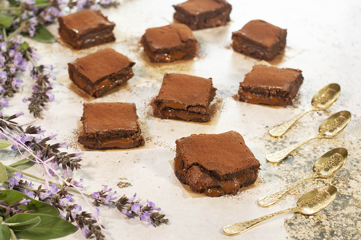 Cómo hacer brownies rellenos con dulce de leche&nbsp;