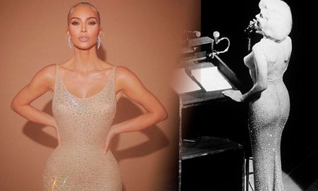 60 años después, Kim Kardashian lució el icónico vestido que vistió Marilyn Monroe en 1962. 60 años después, Kim Kardashian lució el icónico vestido que vistió Marilyn Monroe en 1962.