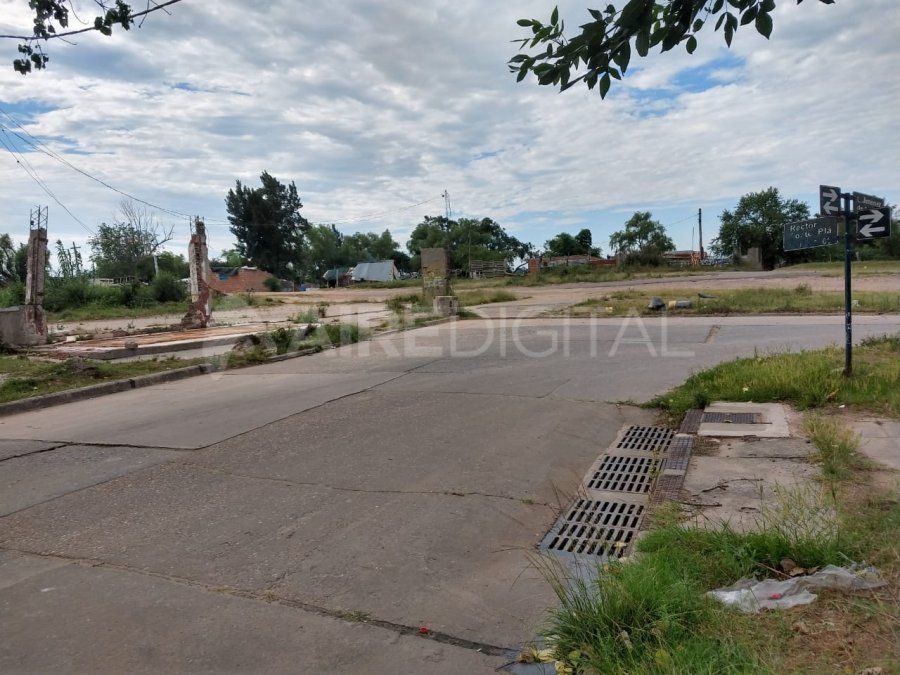 Espacio en donde estaba el destacamento policial