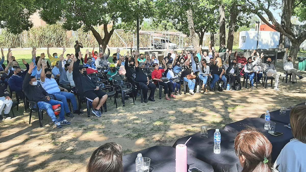 La asamblea en la que se votó la medida que se llevó a cabo este martes.