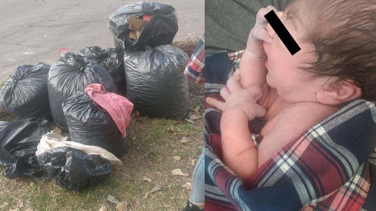 Abandonaron a una beba recién nacida en una bolsa de basura en Morón: detuvieron a la supuesta mamá