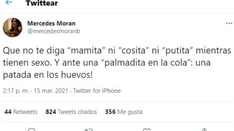 Mercedes Morán hizo un comentario sobre lo que las mujeres no deberían aceptar en la intimidad 