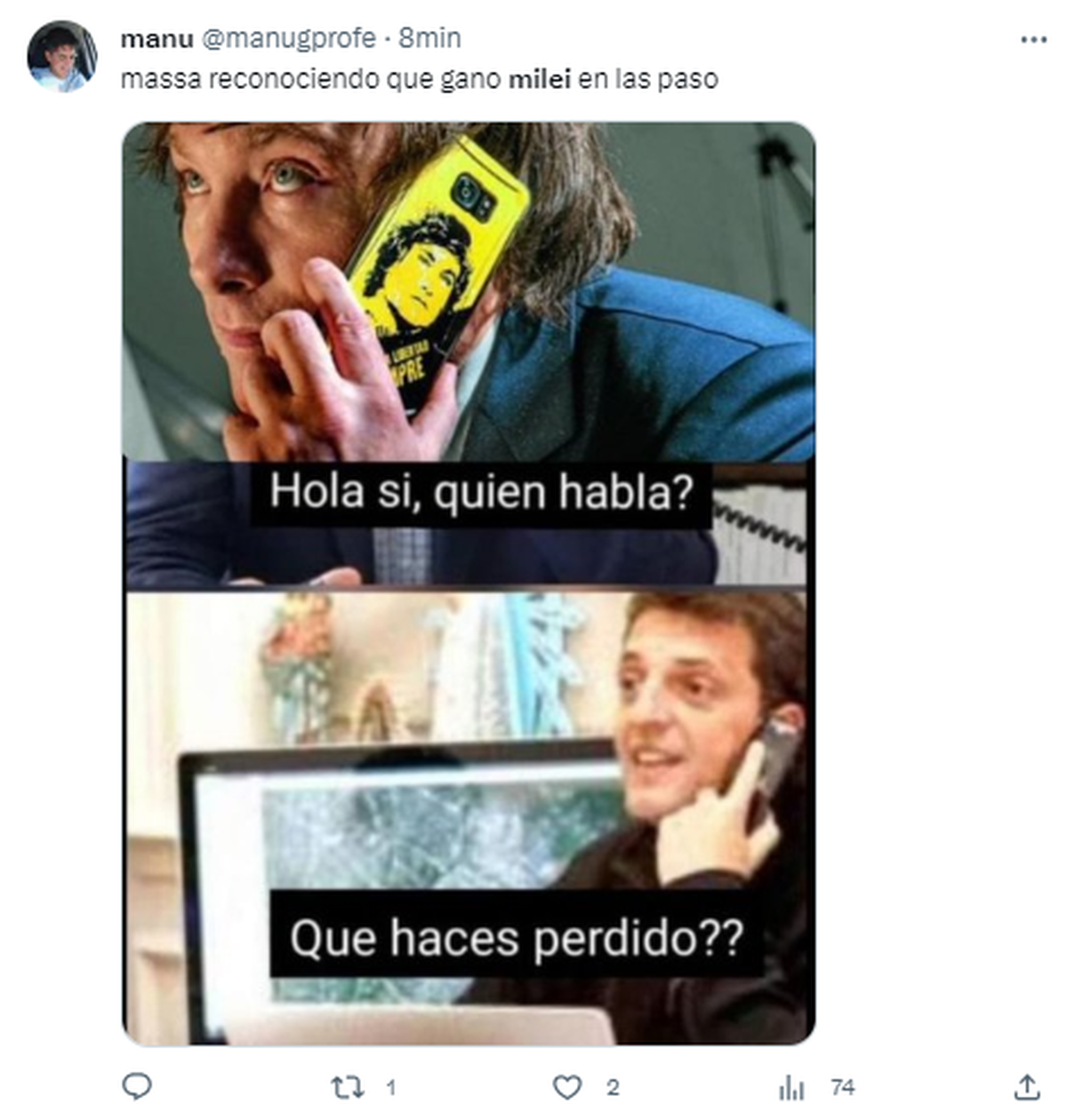 Elecciones 2023 Los Mejores Memes Que Dejó La Victoria De Javier Milei 