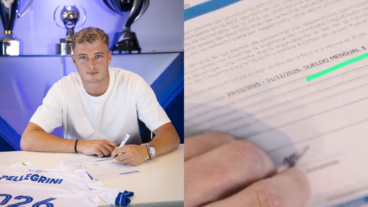 Un video oficial de Vélez reveló por error el salario de Matías Pellegrini.