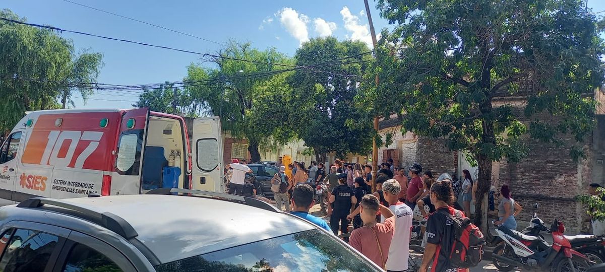 El accidente se produjo en la esquina de Lamadrid y Tucumán