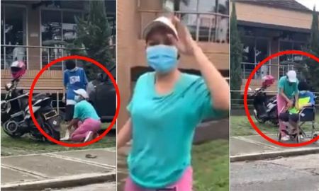 Video viral: mujer hacía pasar a su hija como discapacitada para pedir limosna.