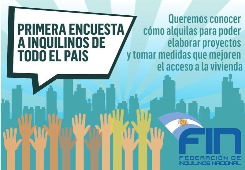 Organizaciones de inquilinos realizan la primera encuesta nacional