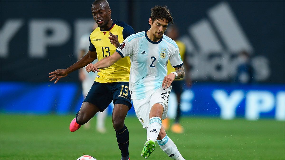 Lucas Martínez Quarta disputó la última doble fecha de Eliminatorias con la Selección Argentina.