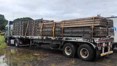 El puente Bailey llegó a la ciudad y este jueves se armará sobre el puente Carretero Santa Fe - Santo Tomé