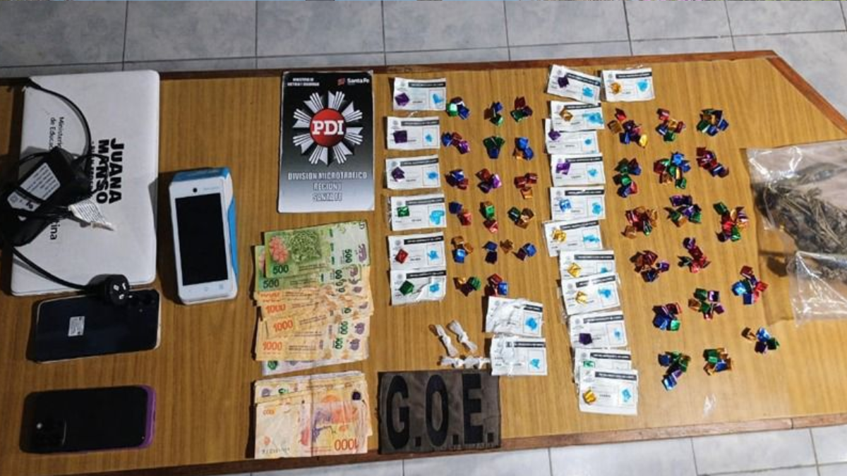 Se secuestró material estupefaciente