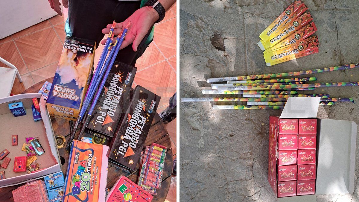 Los operativos se realizan junto a la Brigada de Explosivos de la Unidad Regional 1.