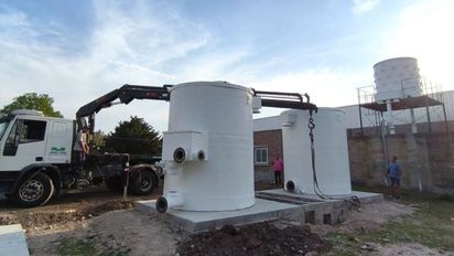 Agua potable para Monte Vera: la nueva planta potabilizadora que financia el Gobierno Provincial ya tiene un 60 % de avance