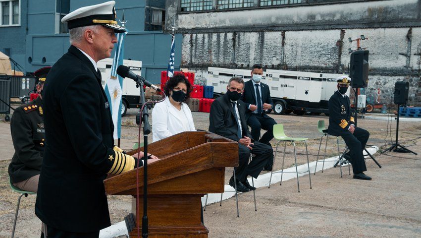 Los hospitales donados por Estados Unidos fueron presentados a principios de abril.