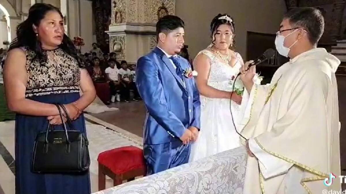Viral: un hombre llegó al altar y aseguró que lo estaban obligando a casarse