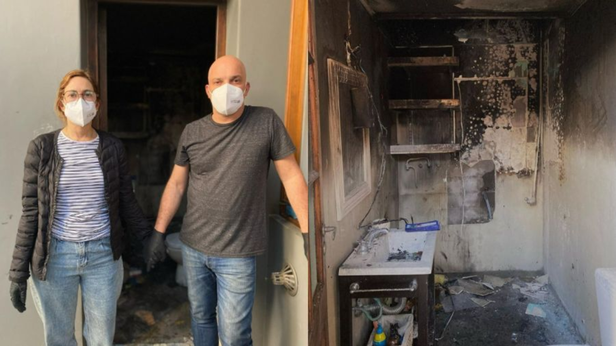 Se incendió la casa de Santiago Giorgini mientras dormía.
