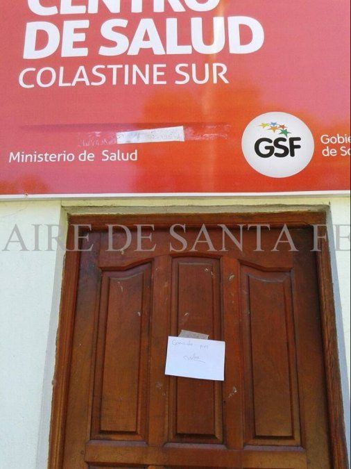 Dispensario cerrado por robo en Colastiné Sur